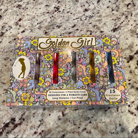 Vintage Other - New vintage golden girls golf ball gift set of 15